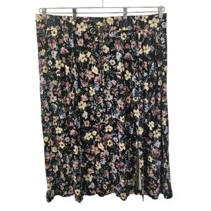 Multi-Coloured Penningtons Women's Responsible Floral Print Pull-On Ankle Skirt